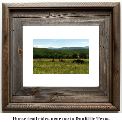 horse trail rides near me in Doolittle, Texas